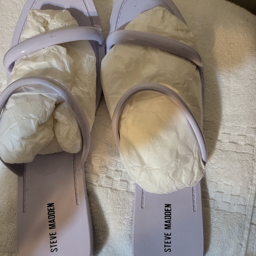 NWOT Steve Madden Pike Jelly Sandals Light Purple Size 11